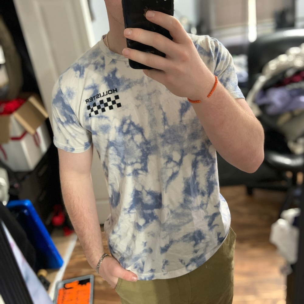 Hollister CheckerBoard TyeDye Tee